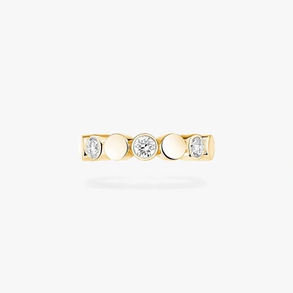 Messika D-Vibes Ear Cuff in 18K Yellow Gold | Fine Earrings | Coveti