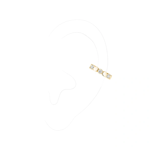 D-Vibes Ear Cuff in 18K Yellow Gold