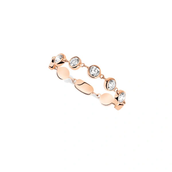 D-Vibes Ring in 18K Pink Gold, Small Model