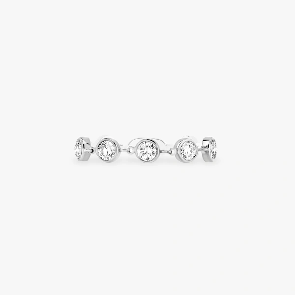 Messika D-Vibes Ring in 18K White Gold, Small Model | Fine Rings | Coveti