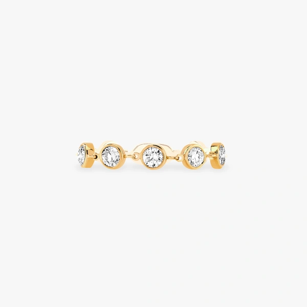 Messika D-Vibes Ring in 18K Yellow Gold, Small Model | Fine Rings | Coveti