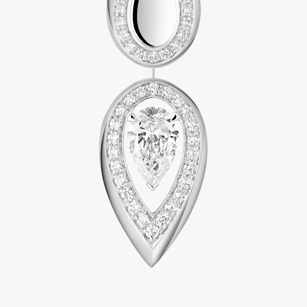 Messika Fiery Drop Earrings in 18K White Gold | Fine Earrings | Coveti