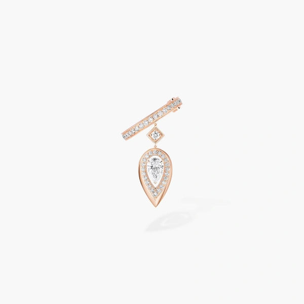 Messika Fiery Ear Cuff in 18K Pink Gold | Fine Earrings | Coveti
