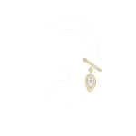 Messika Fiery Ear Cuff in 18K Yellow Gold | Fine Earrings | Coveti