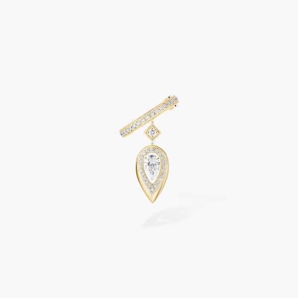 Messika Fiery Ear Cuff in 18K Yellow Gold | Fine Earrings | Coveti