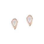 Messika Fiery Earrings in 18K Pink Gold, Small Model | Fine Earrings | Coveti