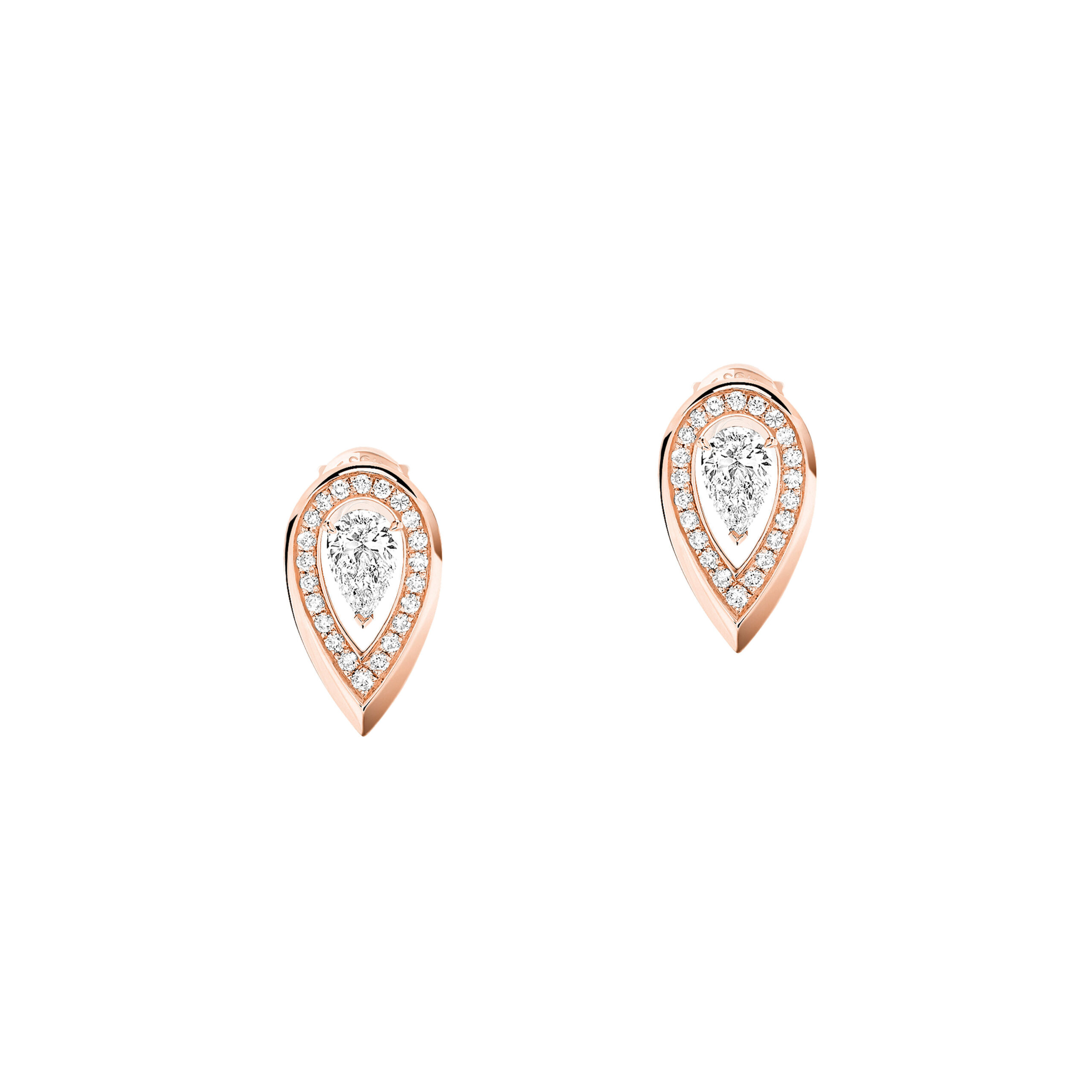 Messika Fiery Earrings in 18K Pink Gold, Small Model Messika Fiery Earrings in 18K Pink Gold, Small Model | Fine Earrings | Coveti