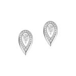 Messika Fiery Earrings in 18K White Gold, Small Model | Fine Earrings | Coveti