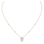 Messika Fiery Necklace in 18K Pink Gold, Medium Model | Fine Necklaces | Coveti