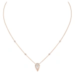 Messika Fiery Necklace in 18K Pink Gold, Small Model | Fine Necklaces | Coveti