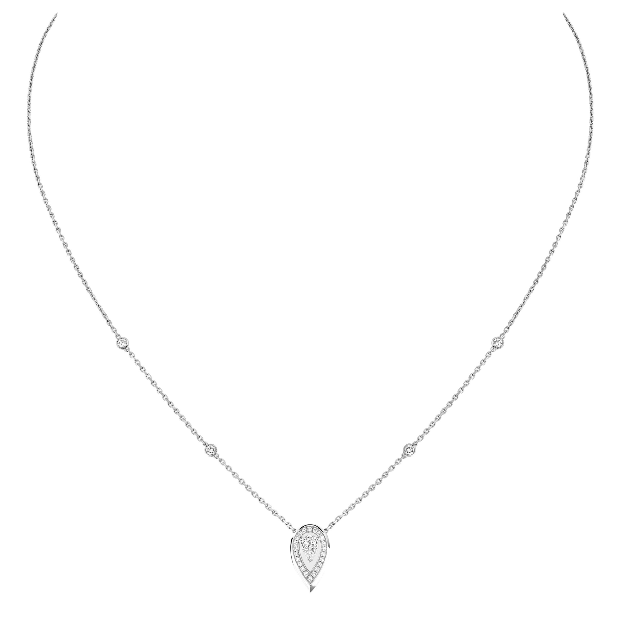Messika Fiery Necklace in 18K White Gold, Small Model Messika Fiery Necklace in 18K White Gold, Small Model | Fine Necklaces | Coveti