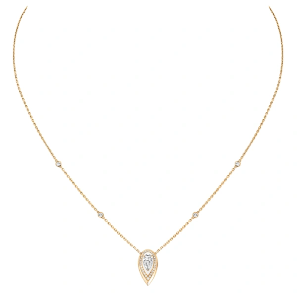 Messika Fiery Necklace in 18K Yellow Gold, Medium Model | Fine Necklaces | Coveti