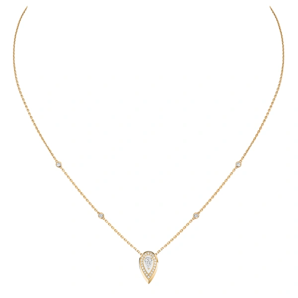 Messika Fiery Necklace in 18K Yellow Gold, Small Model | Fine Necklaces | Coveti