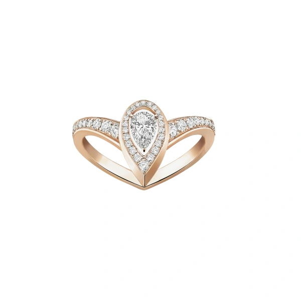 Messika Fiery Ring in 18K Pink Gold, Small Model | Fine Rings | Coveti