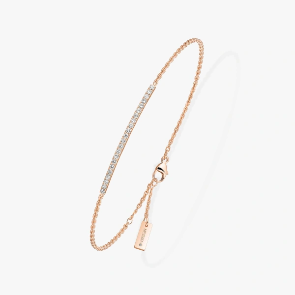 Messika Gatsby Bracelet in 18K Pink Gold | Fine Bracelets | Coveti