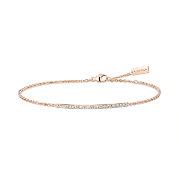 Messika Gatsby Bracelet in 18K Pink Gold | Fine Bracelets | Coveti