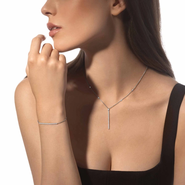 Messika Gatsby Bracelet in 18K White Gold | Fine Bracelets | Coveti