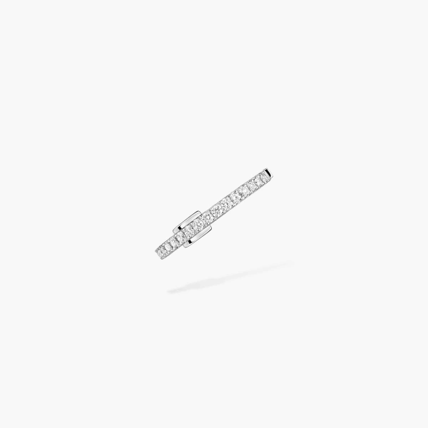 Messika Gatsby Ear Cuff in 18K White Gold | Fine Earrings | Coveti