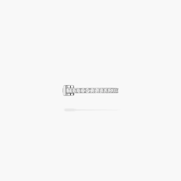 Messika Gatsby Ear Cuff in 18K White Gold | Fine Earrings | Coveti