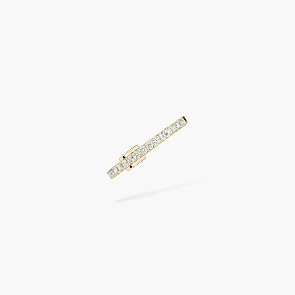 Messika Gatsby Ear Cuff in 18K Yellow Gold | Fine Earrings | Coveti