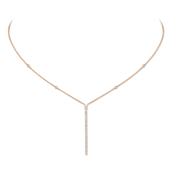 Gatsby Necklace in 18K Pink Gold