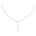 Messika Gatsby Necklace in 18K White Gold | Fine Necklaces | Coveti