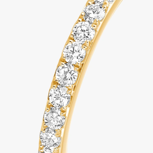 Messika Gatsby Wedding Band in 18K Yellow Gold, Medium Model | Fine Rings | Coveti
