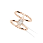 Messika Glam'Azone Ring in 18K Pink Gold | Fine Rings | Coveti