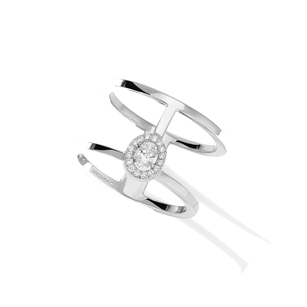 Messika Glam'Azone Ring in 18K White Gold | Fine Rings | Coveti