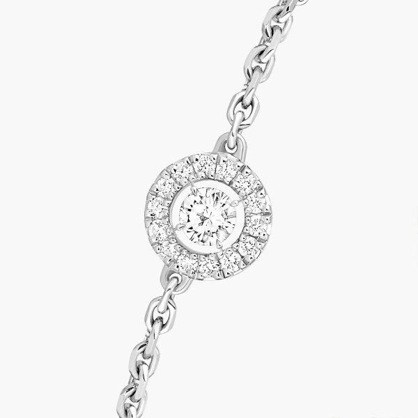 Messika Joy Brilliant-Cut Bracelet in 18K White Gold | Fine Bracelets | Coveti