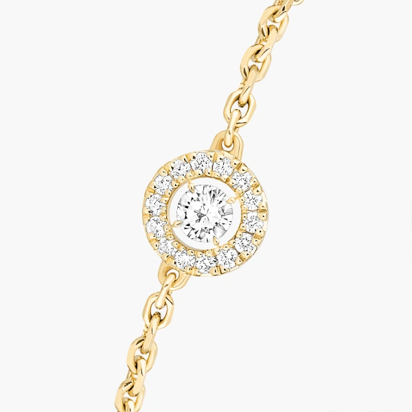 Messika Joy Brilliant-Cut Bracelet in 18K Yellow Gold | Fine Bracelets | Coveti
