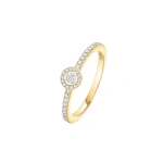 Messika Joy Brilliant-Cut Diamond Ring in 18K Yellow Gold | Fine Rings | Coveti