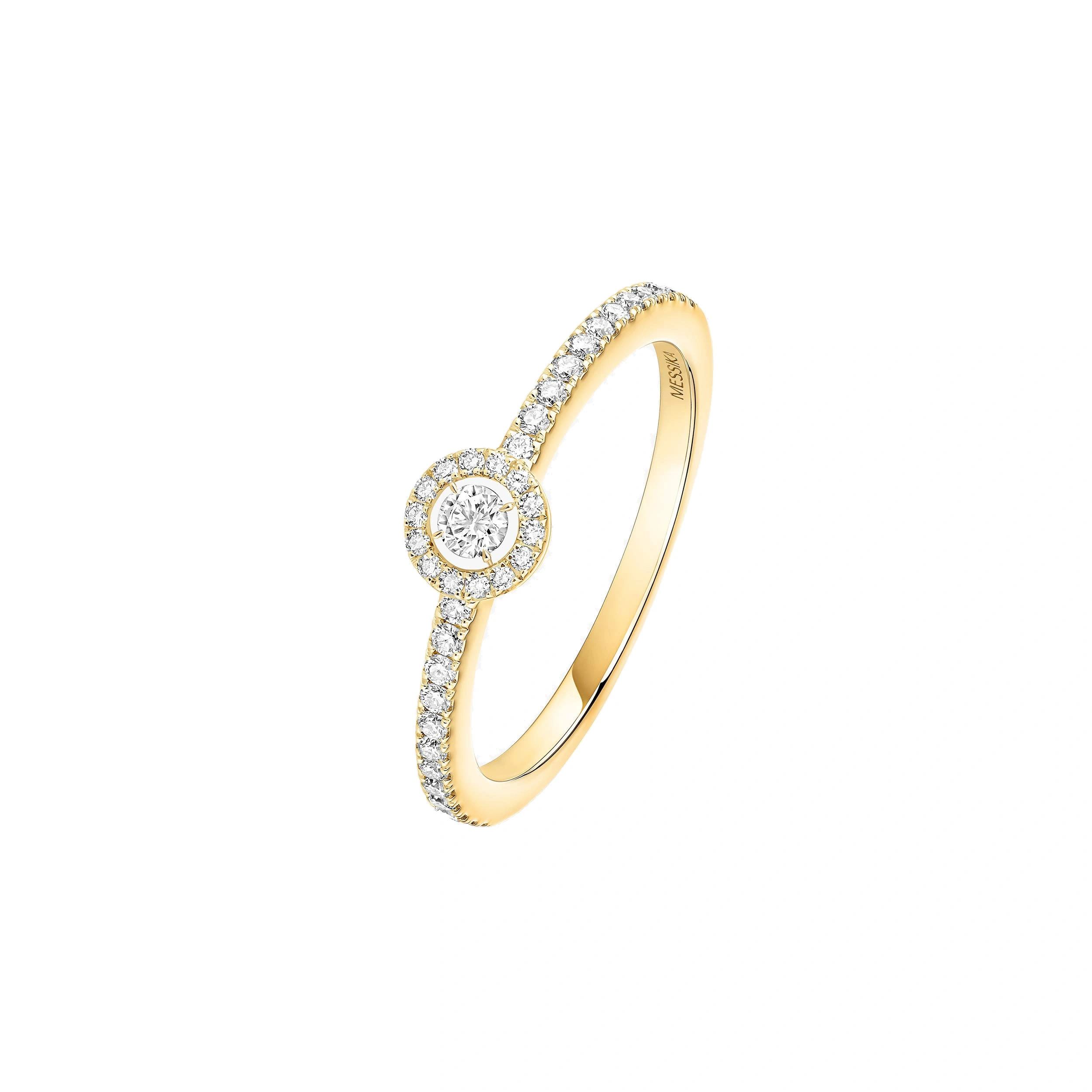 Messika Joy Brilliant-Cut Diamond Ring in 18K Yellow Gold Messika Joy Brilliant-Cut Diamond Ring in 18K Yellow Gold | Fine Rings | Coveti