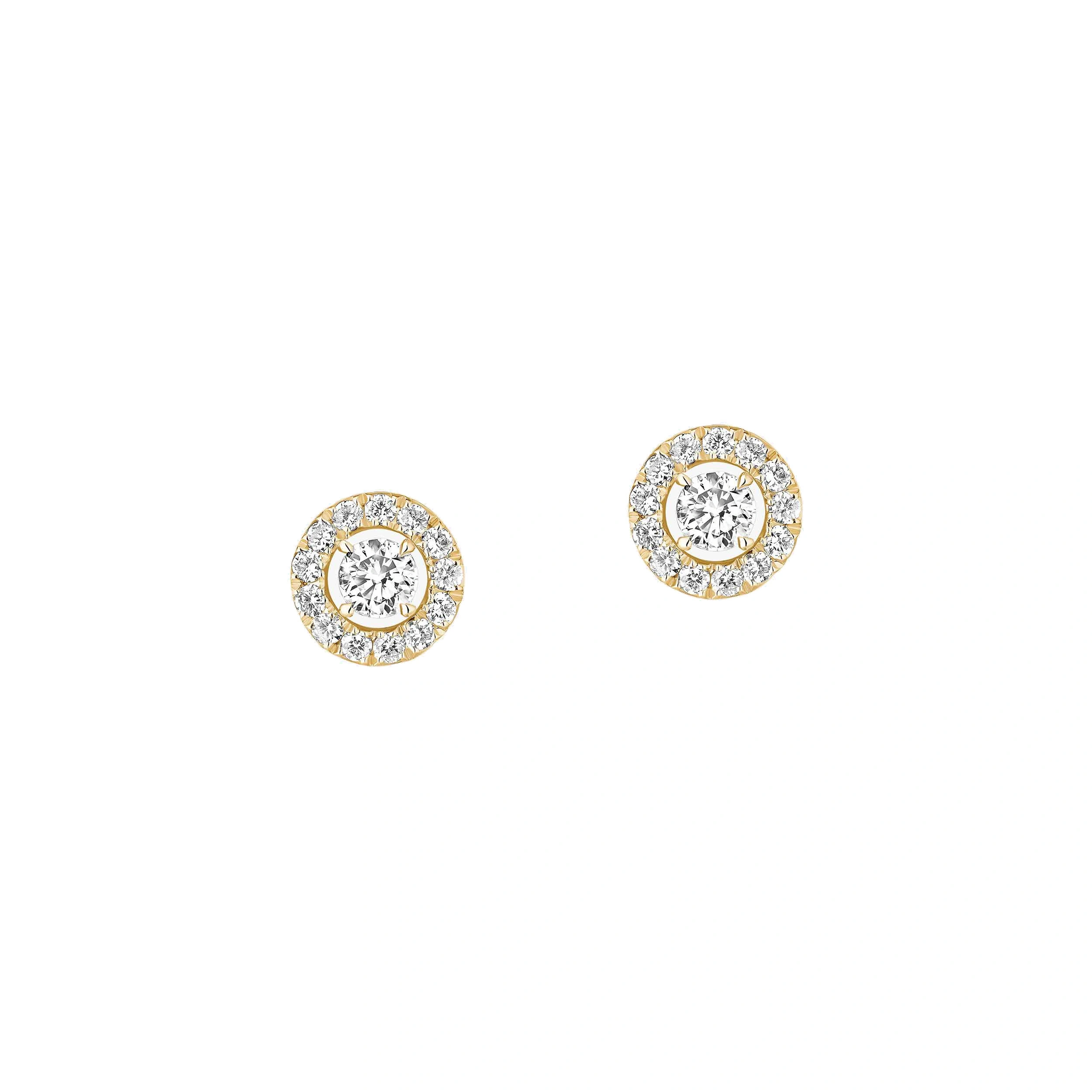 Messika Joy Brilliant-Cut Earrings in 18K Yellow Gold, Mini Model Messika Joy Brilliant-Cut Earrings in 18K Yellow Gold, Mini Model | Fine Earrings | Coveti