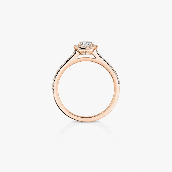 Messika Joy Brilliant-Cut Solitaire Ring in 18K Pink Gold, Small Model | Fine Rings | Coveti