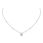 Messika Joy Emerald-Cut Diamond Necklace in 18K White Gold | Fine Necklaces | Coveti