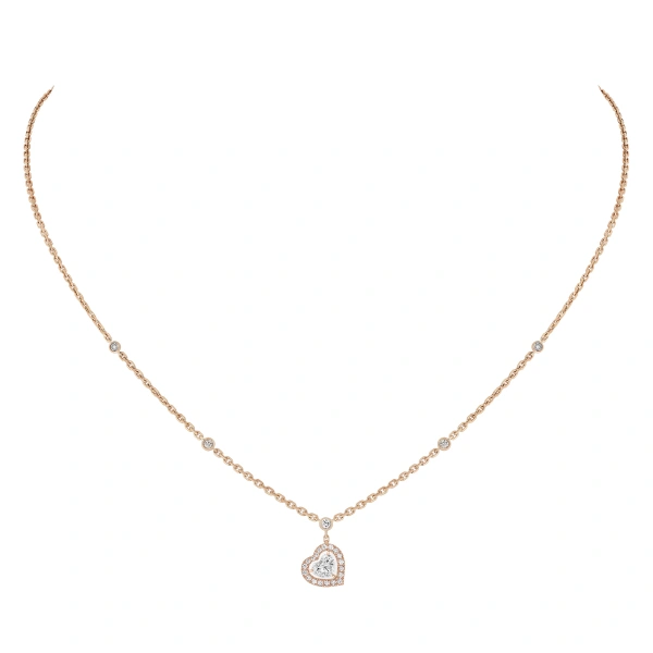 Joy Heart-Cut Necklace in 18K Pink Gold