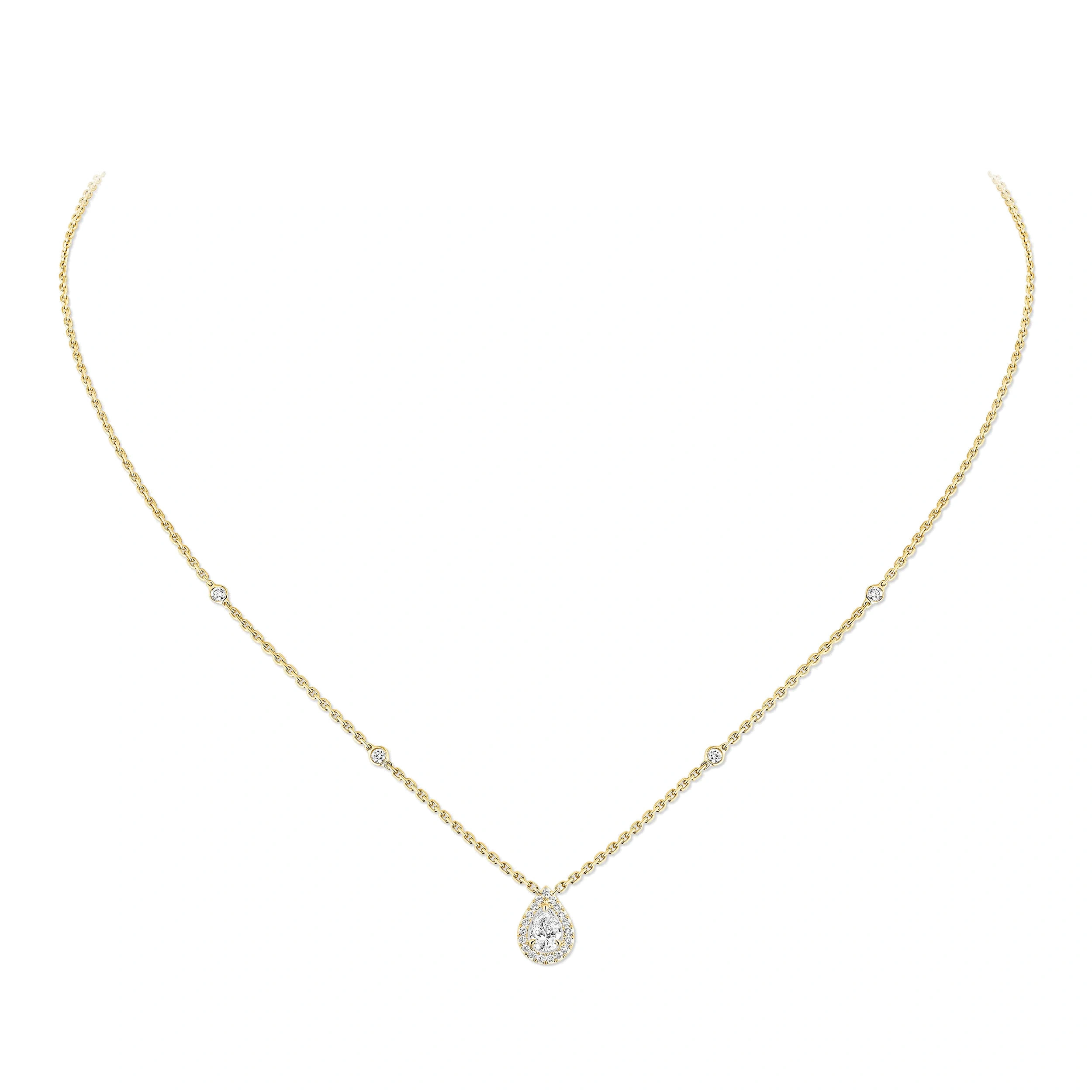 Messika Joy Pear-Cut Necklace in 18K Yellow Gold Messika Joy Pear-Cut Necklace in 18K Yellow Gold | Fine Necklaces | Coveti