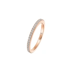 Messika Joy Wedding Band in 18K Pink Gold | Fine Rings | Coveti