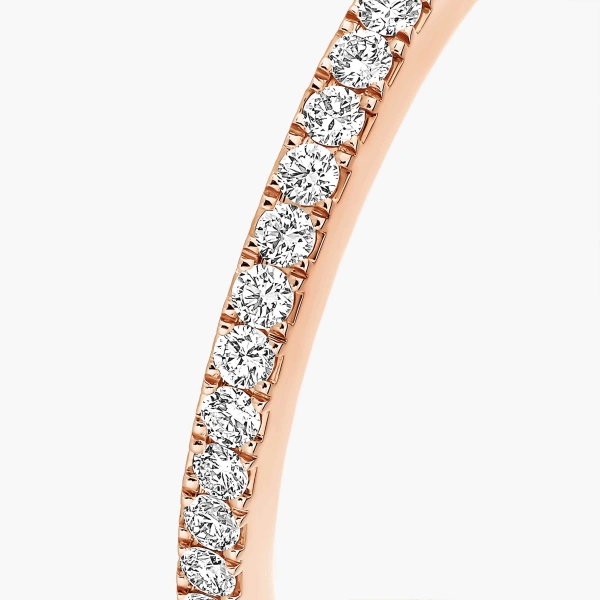 Messika Joy Wedding Band in 18K Pink Gold | Fine Rings | Coveti