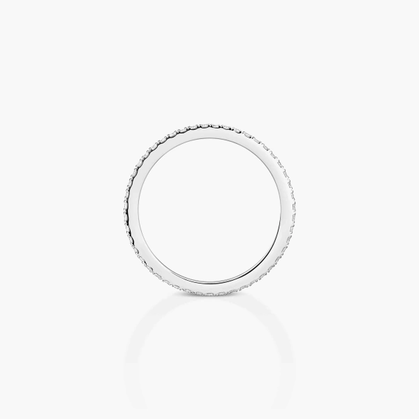 Messika Joy Wedding Band in 18K White Gold | Fine Rings | Coveti