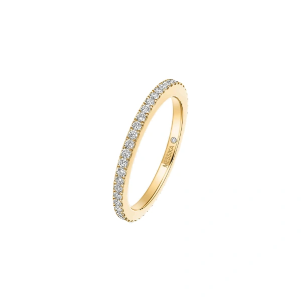 Messika Joy Wedding Band in 18K Yellow Gold | Fine Rings | Coveti