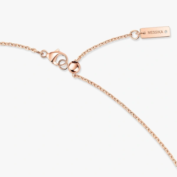 Messika Lucky Move Necklace in 18K Pink Gold, Small Model | Fine Necklaces | Coveti