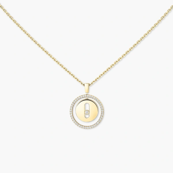 Messika Lucky Move Necklace in 18K Yellow Gold, Small Model | Fine Necklaces | Coveti