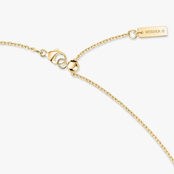 Messika Lucky Move Necklace in 18K Yellow Gold, Small Model | Fine Necklaces | Coveti