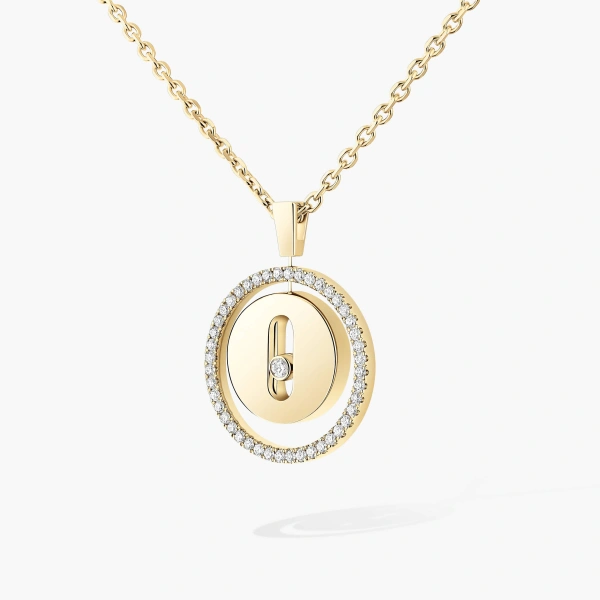 Messika Lucky Move Necklace in 18K Yellow Gold, Small Model | Fine Necklaces | Coveti