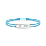 Messika Messika Care(s) Turquoise Cord Bracelet in 18K White Gold | Fine Bracelets | Coveti