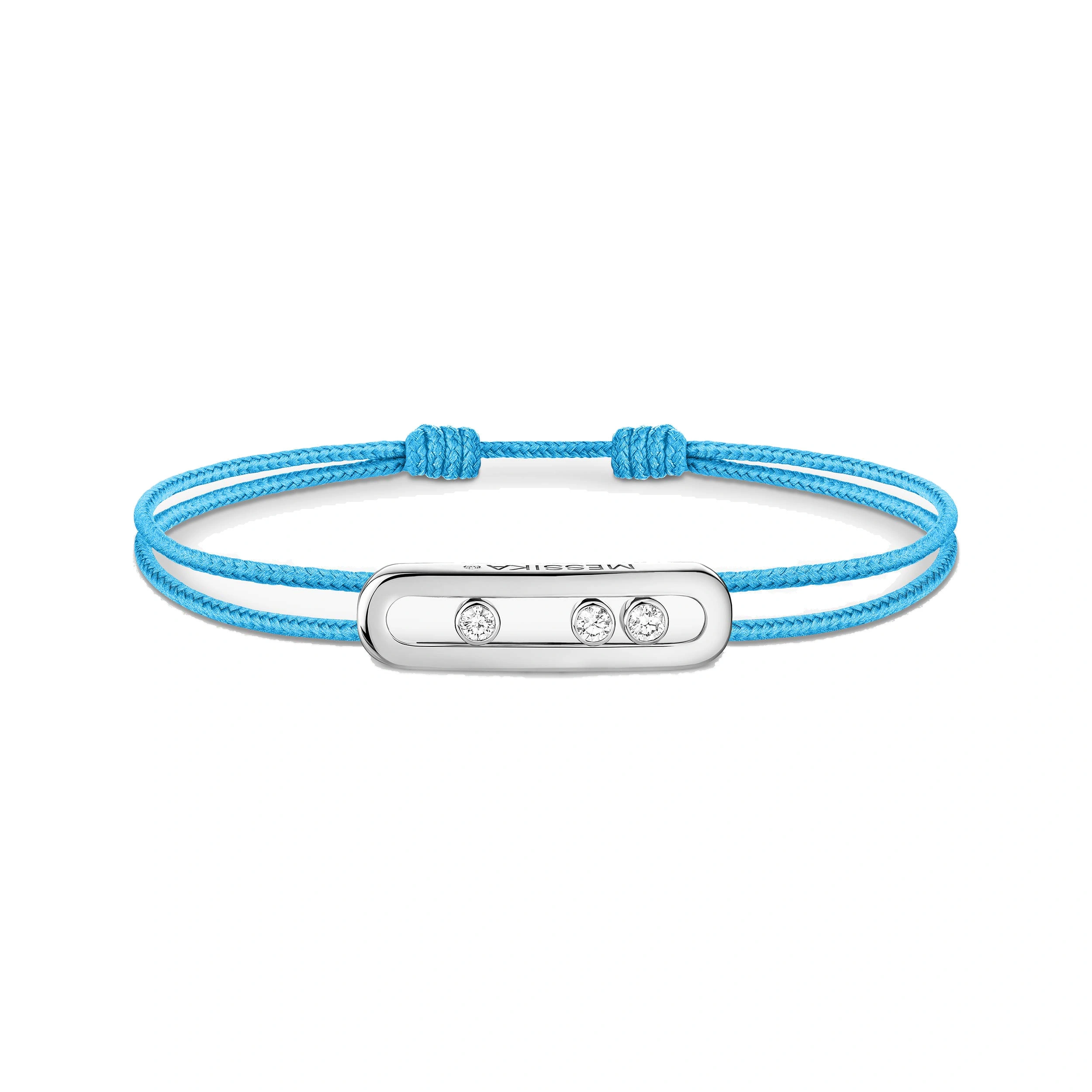 Messika Messika Care(s) Turquoise Cord Bracelet in 18K White Gold Messika Messika Care(s) Turquoise Cord Bracelet in 18K White Gold | Fine Bracelets | Coveti