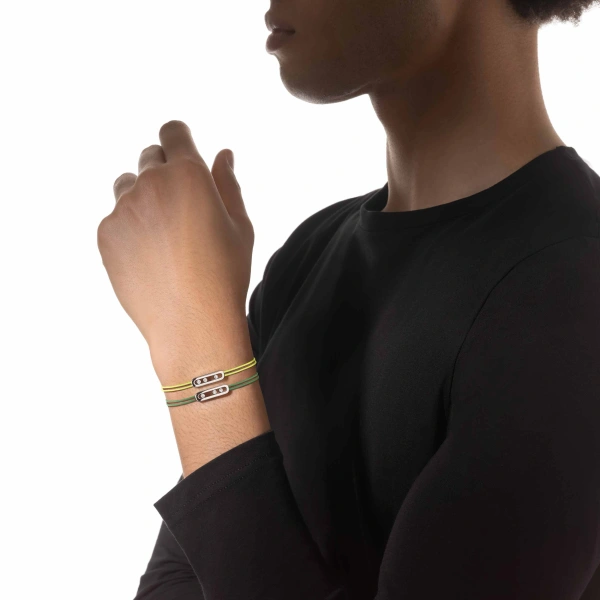 Messika Messika Care(s) Yellow Cord Bracelet in 18K White Gold | Fine Bracelets | Coveti