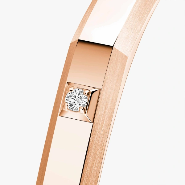 Messika Moderniste Bracelet in 18K Pink Gold, Large Model | Fine Bracelets | Coveti